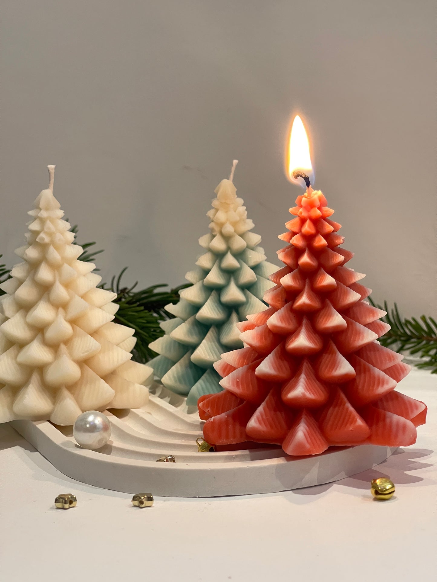 Bougie Sapin de Noël – cire de colza parfumée