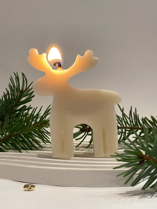 Bougie Ren de Noël – cire de colza parfumée