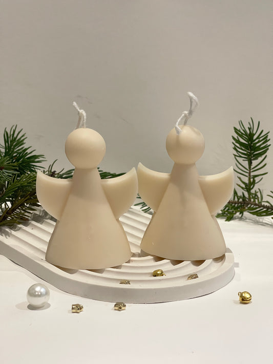 Bougie Ange de Noël – cire de colza parfumée