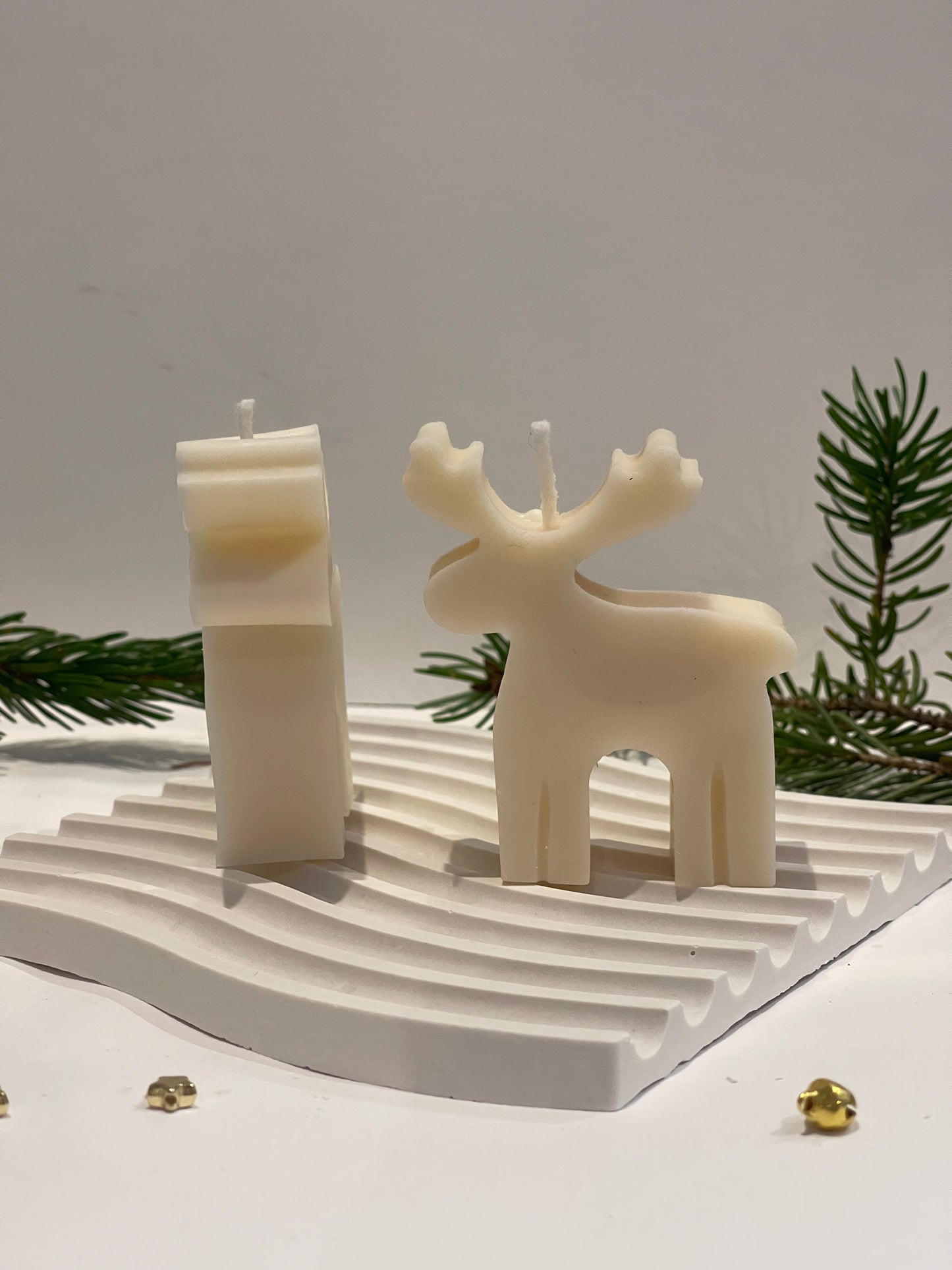 Bougie Ren de Noël – cire de colza parfumée