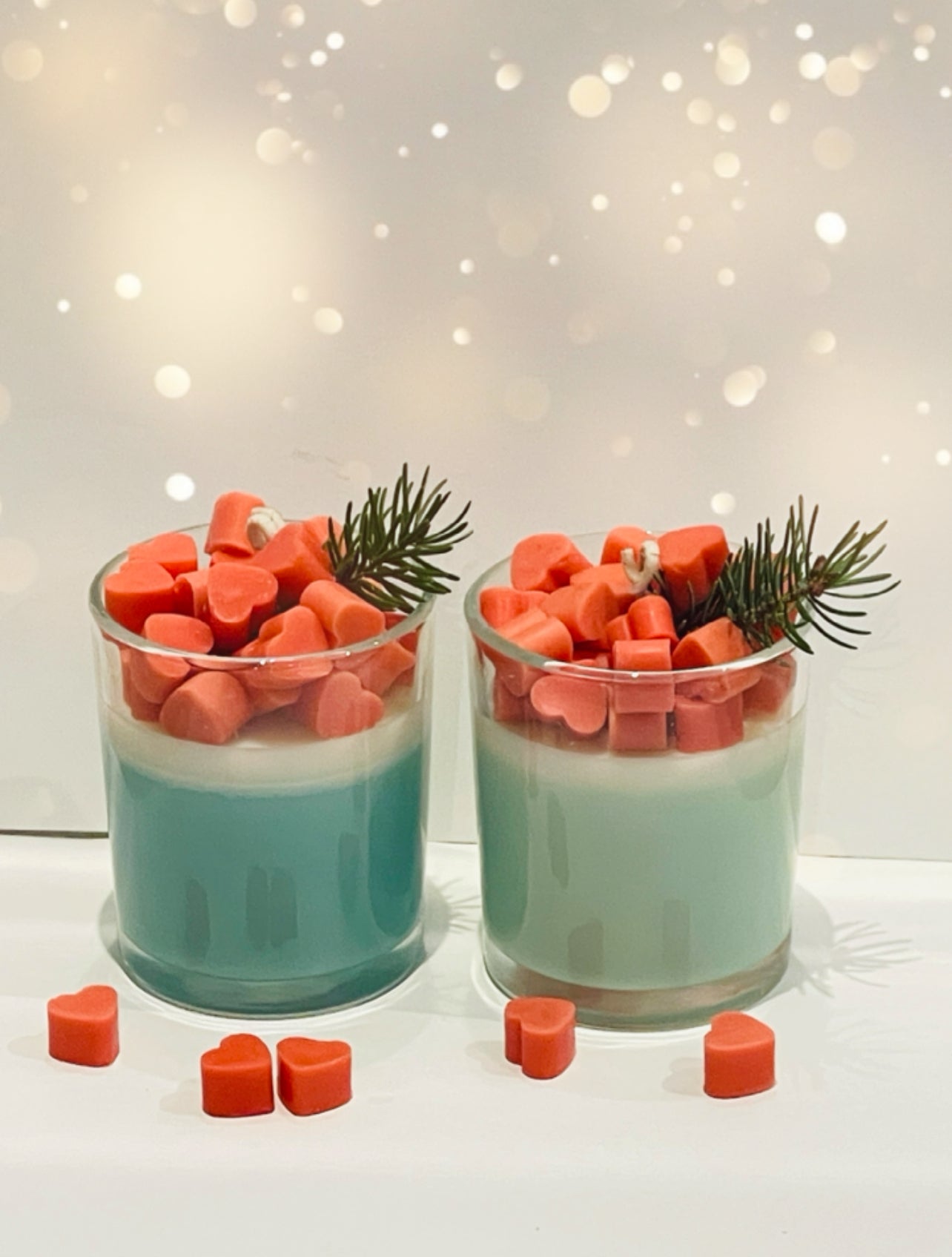 Bougie de Noël en verre – Avec bracelet surprise