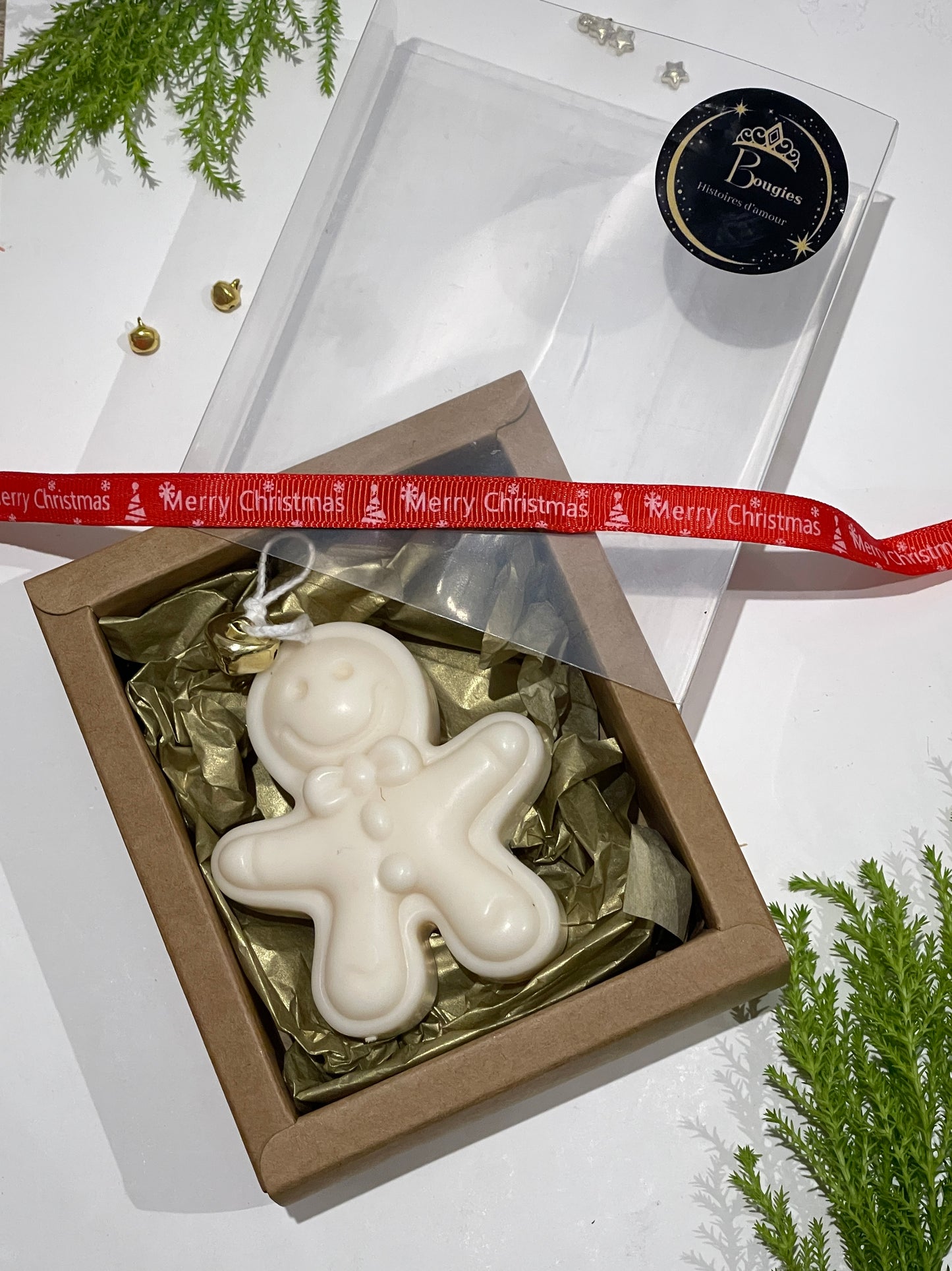 Bougie Bonhomme Pain d’Épices – Édition de Noël