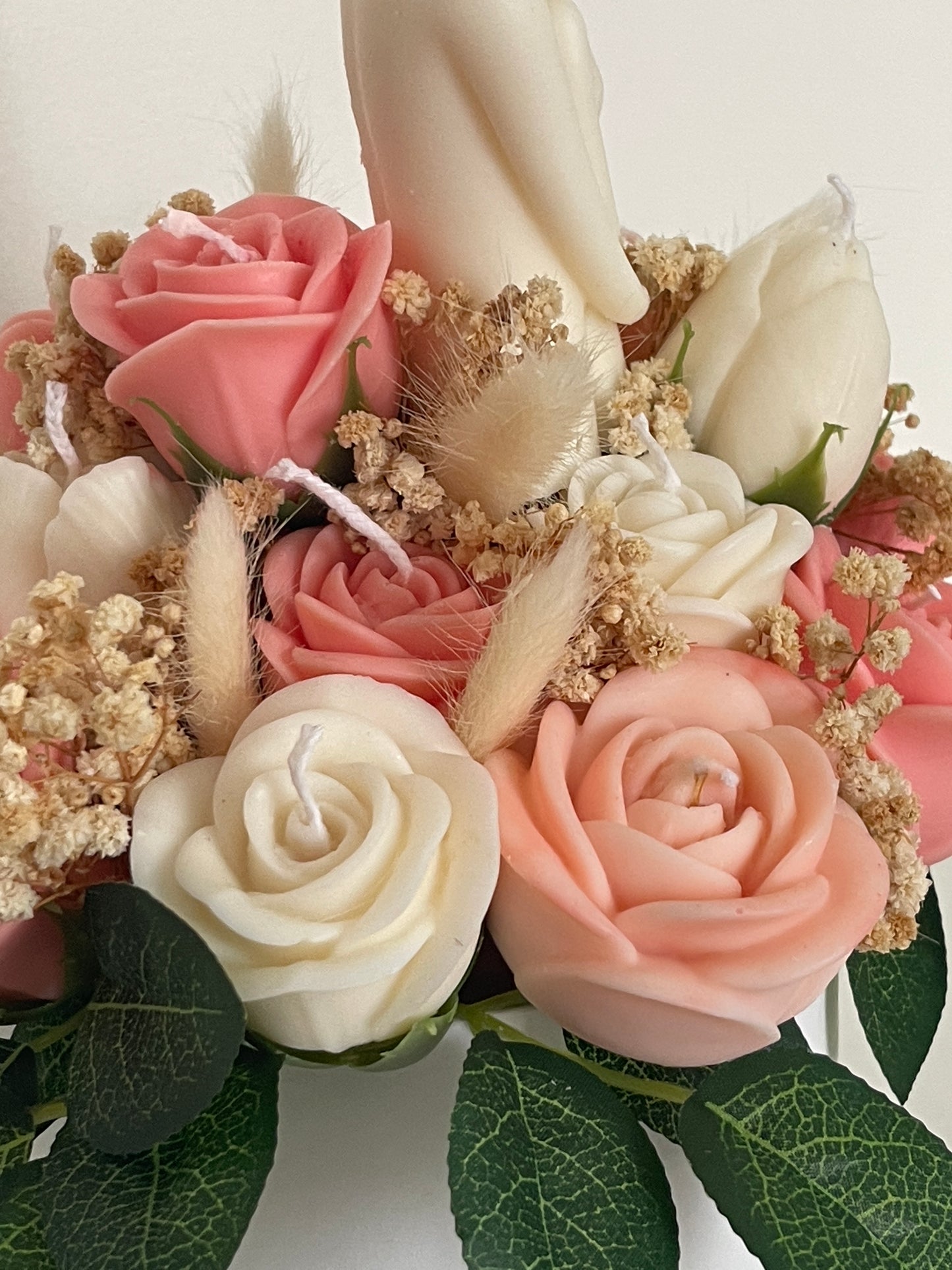 Bouquet de Bougies Sculptées – Amour Éternel. (personnalisable)