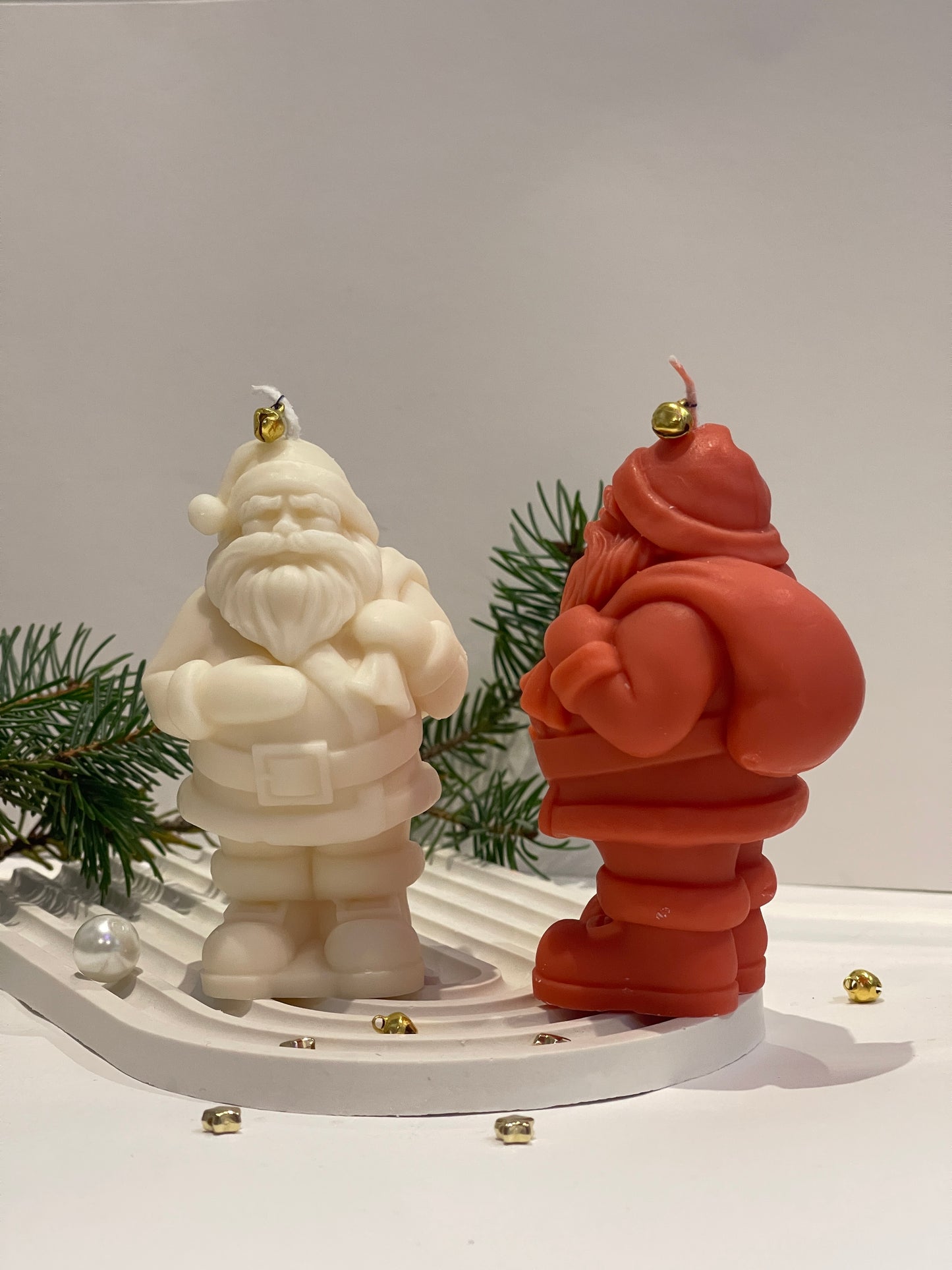 Bougie Père Noël – cire de colza, parfum au choix