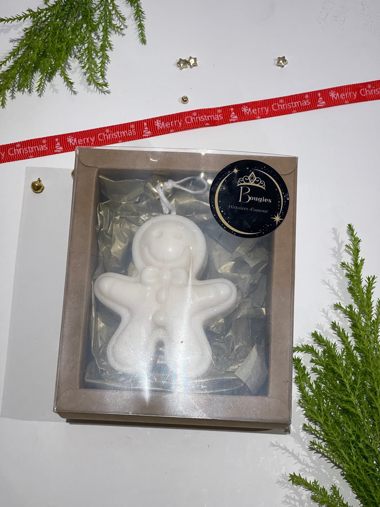 Bougie Bonhomme Pain d’Épices – Édition de Noël