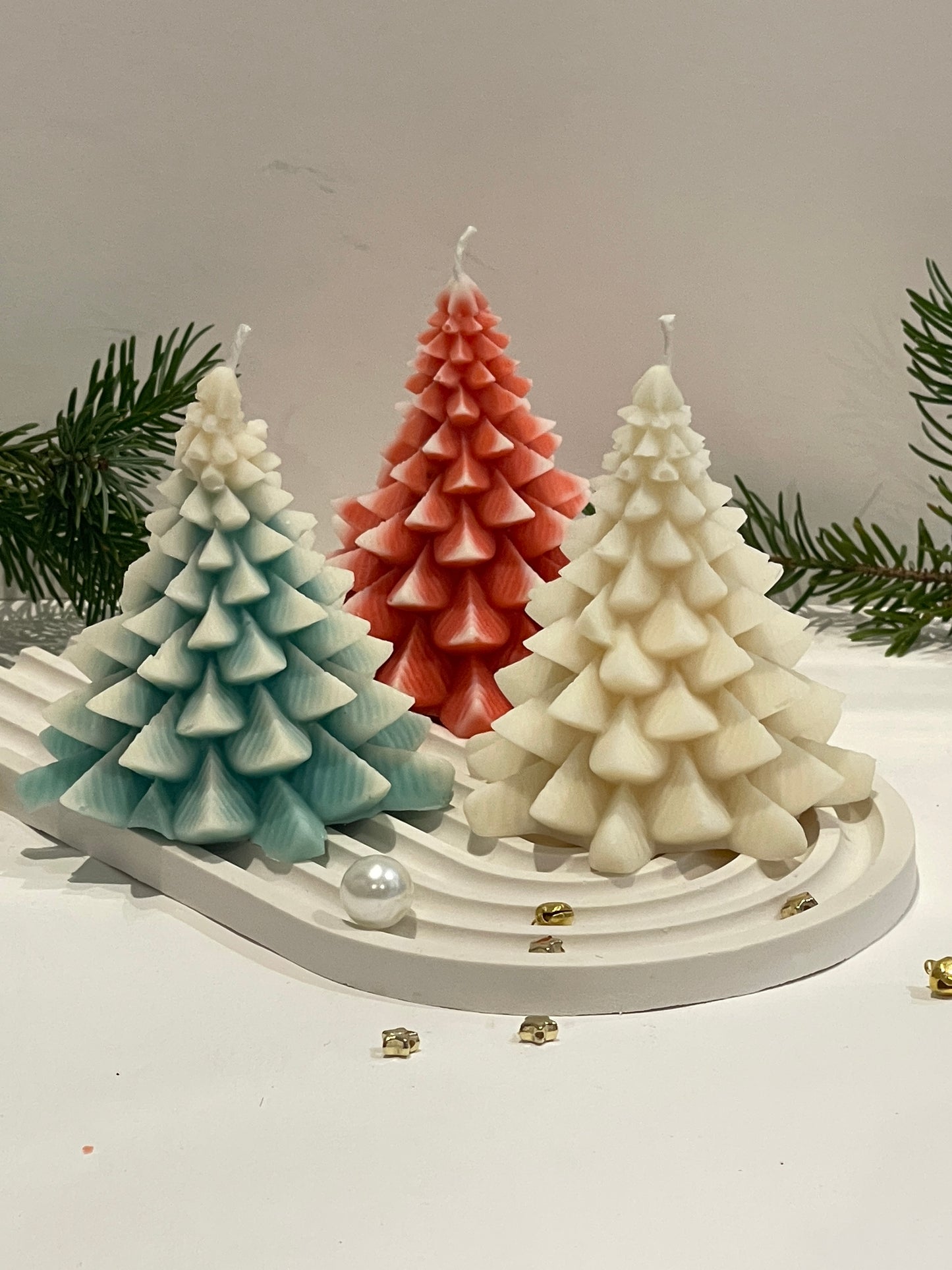 Bougie Sapin de Noël – cire de colza parfumée