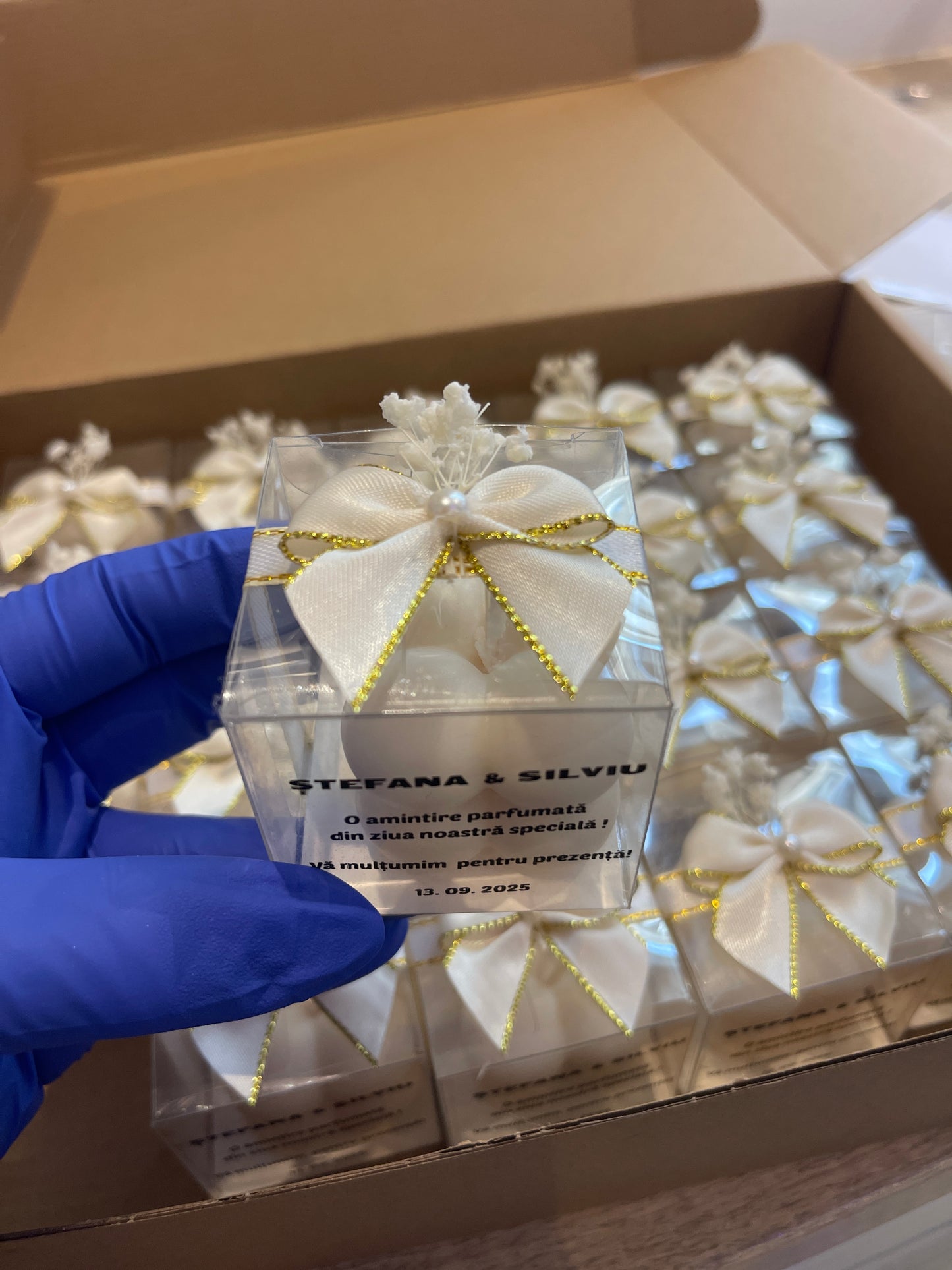 Bougies cube -Cadeau d'invité