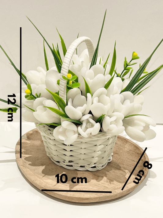 fleurs de perce-neige en savon artisanal