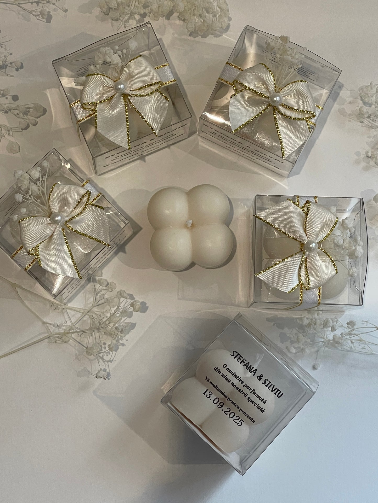 Bougies cube -Cadeau d'invité