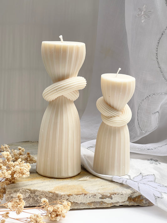 Bougie sculptée – Étreinte