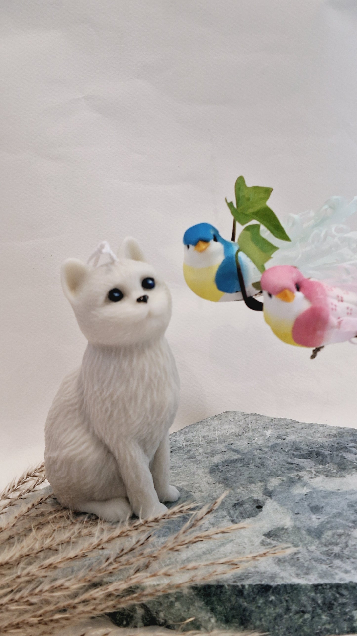 Bougie décorative - Petit Chat Élégant | Fait main en cire de colza