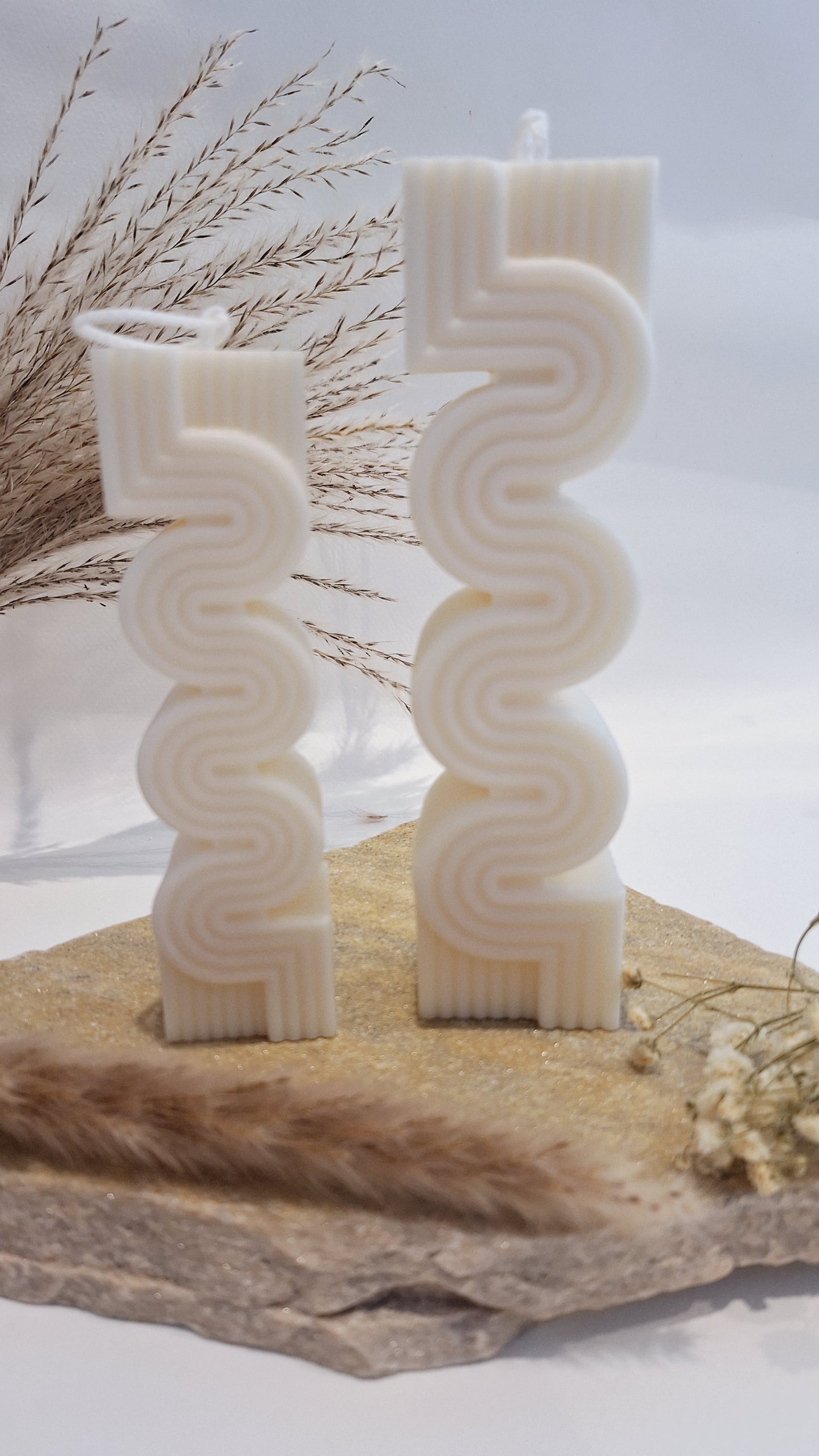 Danse Florale – Duo de papillons (bougie décorative florale)