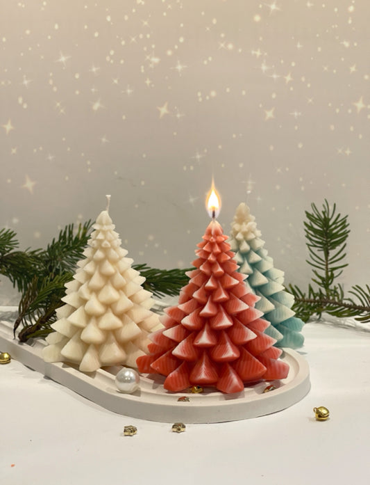Bougie Sapin de Noël – cire de colza parfumée