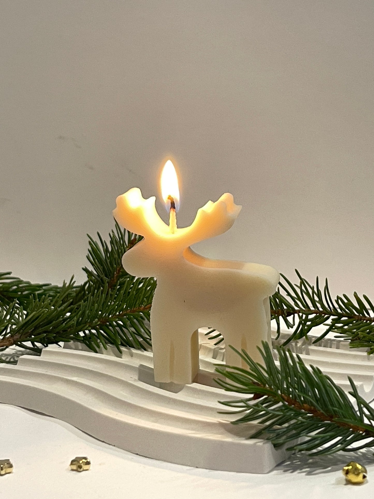 Bougie Ren de Noël – cire de colza parfumée
