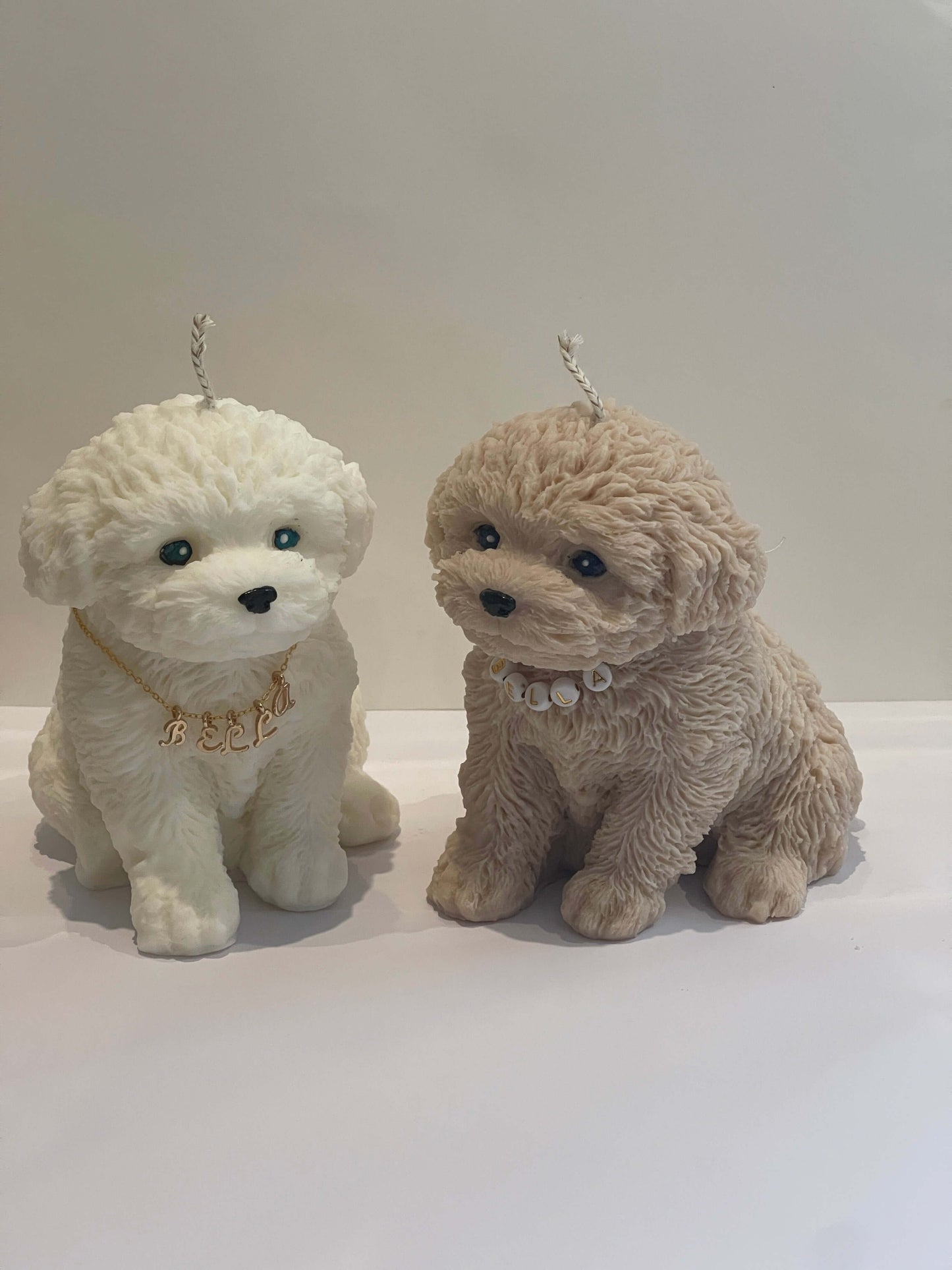 Bougie Bichon Grand et petit Personnalisée Cadeau Unique
