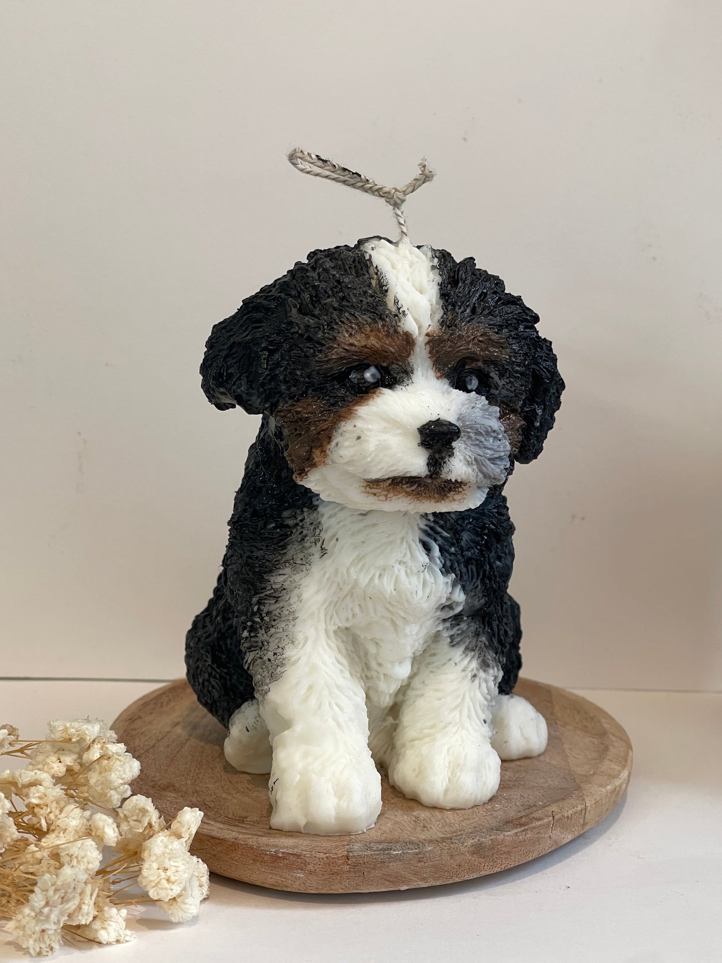Bougie Bichon Grand et petit Personnalisée Cadeau Unique