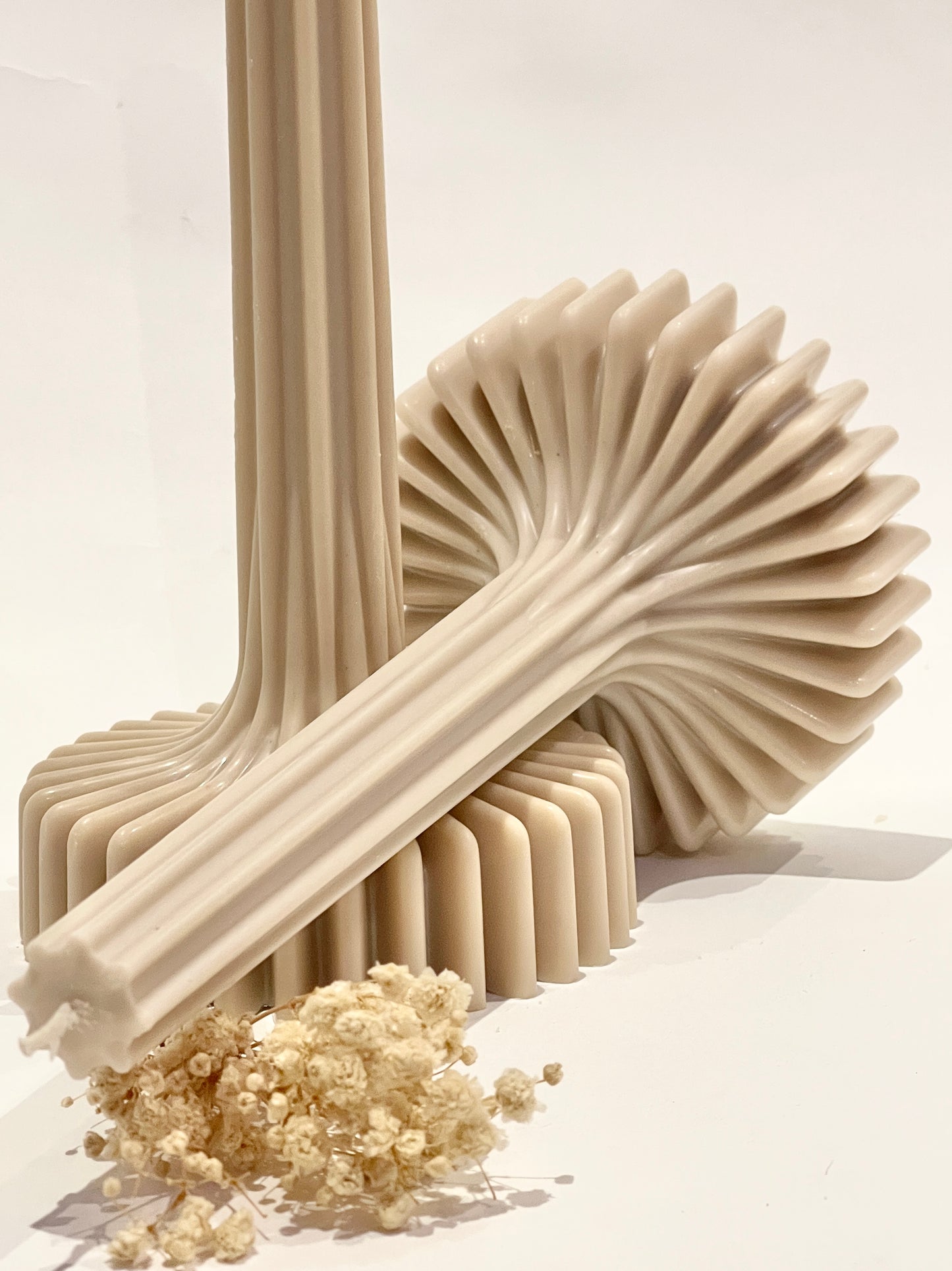 bougie artisanale sculpturale colonne décoration intérieure