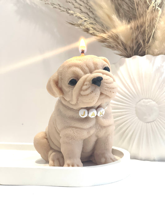 Bougie artisanale parfumée – Chien 🐾