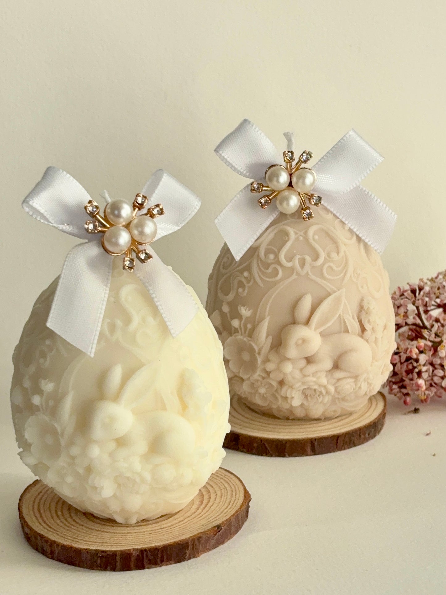 🐣 Bougie décorative Œuf Lapin – Édition Pâques